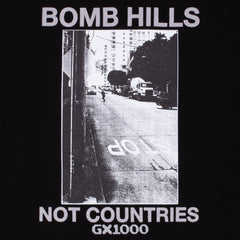 Bomb Hills Not Countries Hoodie [Black w/ Grey Font]
