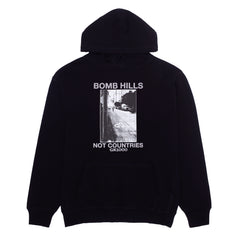 Bomb Hills Not Countries Hoodie [Black w/ Grey Font]