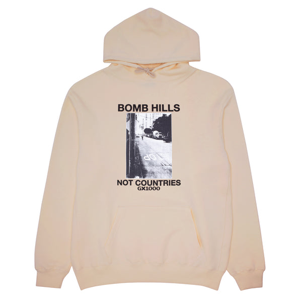 Bomb Hills Not Countries Hoodie  [Sand w/ Black Font]