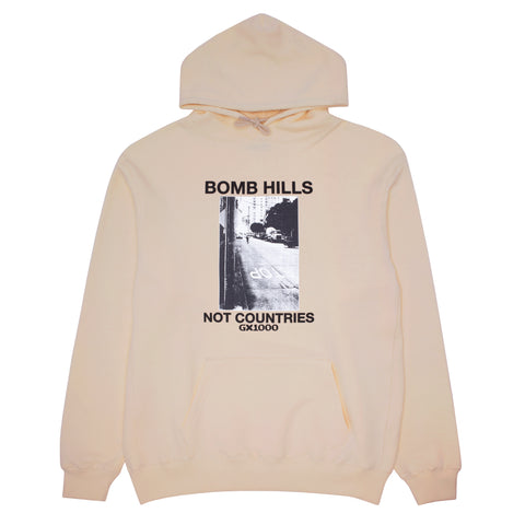 Bomb Hills Not Countries Hoodie  [Sand w/ Black Font]