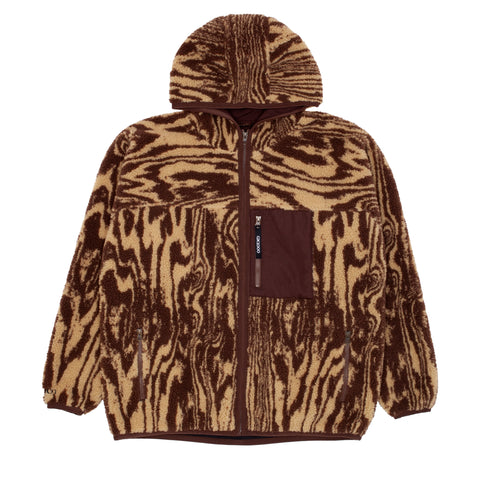 Hooded Sherpa Jacket [Brown]