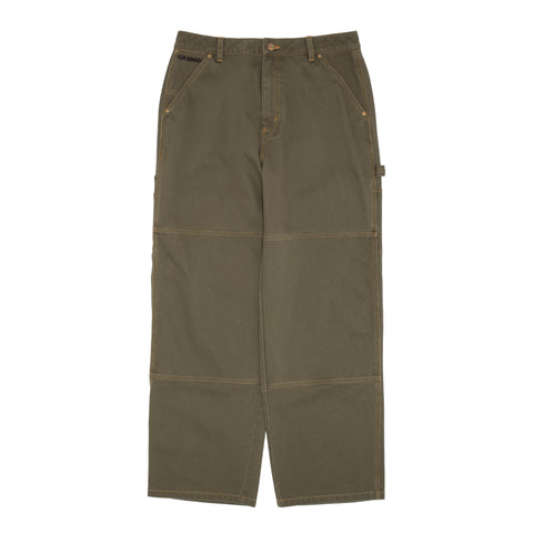 Carpenter Pant  [Green W/ Gold Stitching]