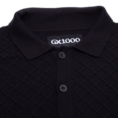 Polo Knit Long Sleeve [Black]