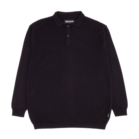 Polo Knit Long Sleeve [Black]