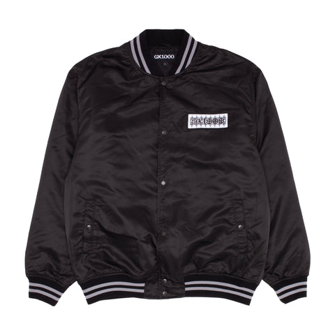Satin Bomber Jacket [Black]