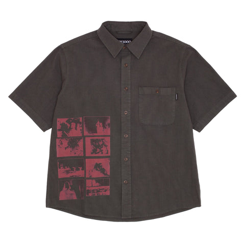 Short Sleeve Button Down  [Over Dyed]