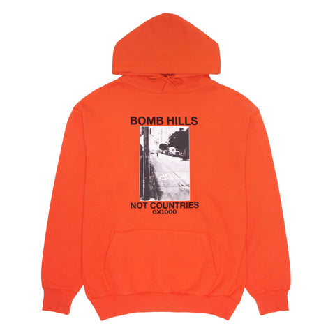Bomb Hills Not Countries Hoodie [Orange]