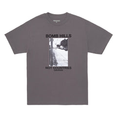 Bomb Hills Not Countries Tee [Charcoal W/ Black Font]