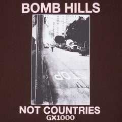 Bomb Hills Not Countries Hoodie [Brown w/ Rose Font]