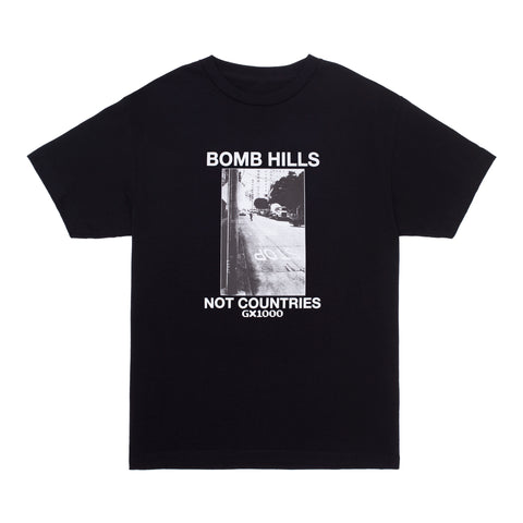 Bomb Hills Tee  [Black w/ White Font]
