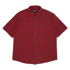 Short Sleeve Button Down [Red Plaid]