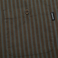 Long Sleeve Button Down  [Brown Stripe]