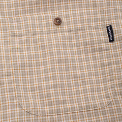 Short Sleeve Button Down [Tan Plaid]