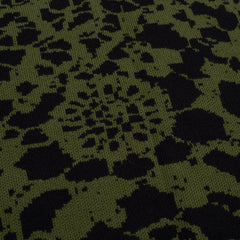 Jacquard Knit Sweater Laced [Green and Black]