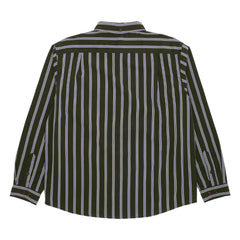 Long Sleeve Button Down  [Olive Striped]