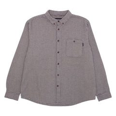 Long Sleeve Houndstooth Button Down  [Blue]